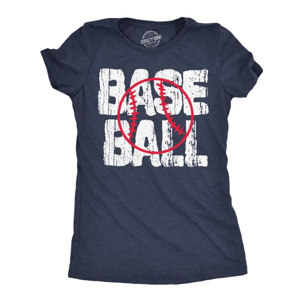 Womens Funny T Shirts Base Ball Graphic Tee For Ladies